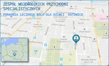 PORADNIA LECZENIA BÓLU DLA DZIECI - ZESPÓŁ WOJEWÓDZKICH PRZYCHODNI SPECJALISTYCZNYCH - UL. POWSTAŃCÓW 31,  KATOWICE